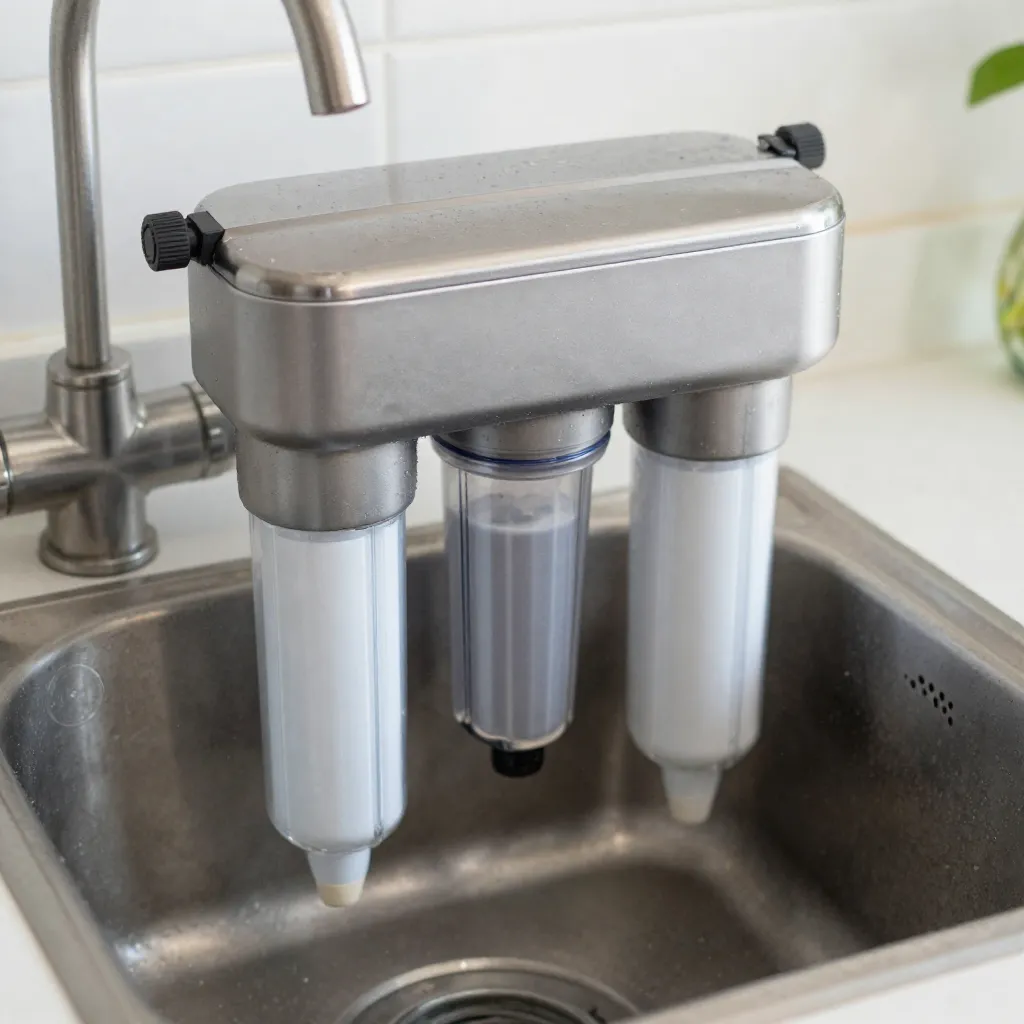 Filter replacement guide visual